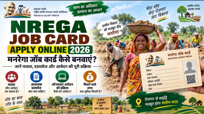 NREGA Job Card Apply Online 2026: मनरेगा जॉब कार्ड कैसे बनवाएं? जानें पात्रता, दस्तावेज और आवेदन की पूरी प्रक्रिया